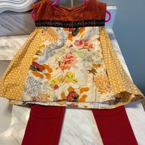 Persnickety top Old navy rust and mustard outfit